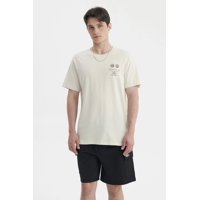 Fashionspark - Polera Hombre Oversize Beige- Ll