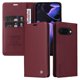 thumbnail image 1 of Funda Billetera de Cuero para Google Pixel 9A con Tarjetero y Soporte - Tapa Magnética Rojo, 1 of 6