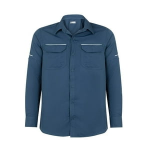 T-World - Camisa Ripstop Jubae M/L Hombre Azul Royal