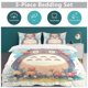 thumbnail image 5 of x348 My Neighbor Totoro Bed Duvet Cover Microfiber Bedding Sets 3D Printed Lightweight 3 Piece Comforter Sets, 1 Duvet Cover And 2 Pillow Shams for Kids Boys Girls 90"x90" jn348, 5 of 5