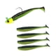 thumbnail image 1 of Cebos de pesca con anzuelo, suministros de pesca de silicona, Señuelos de pesca artificiales para salmón, trucha, leucomas, pececillos, bagre Verde negro, 1 of 5