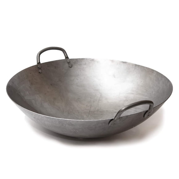 Wok Craft 41 cm de acero al carbono con fondo redondo