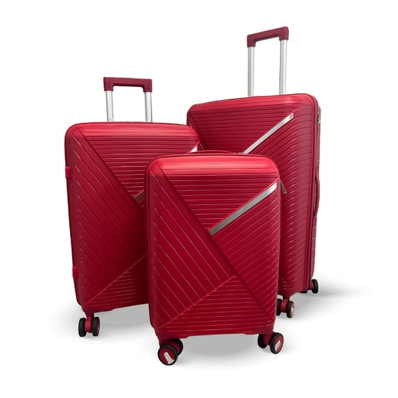 Set 3 Maletas Rígidas Urban 360° Rojo S/M/L