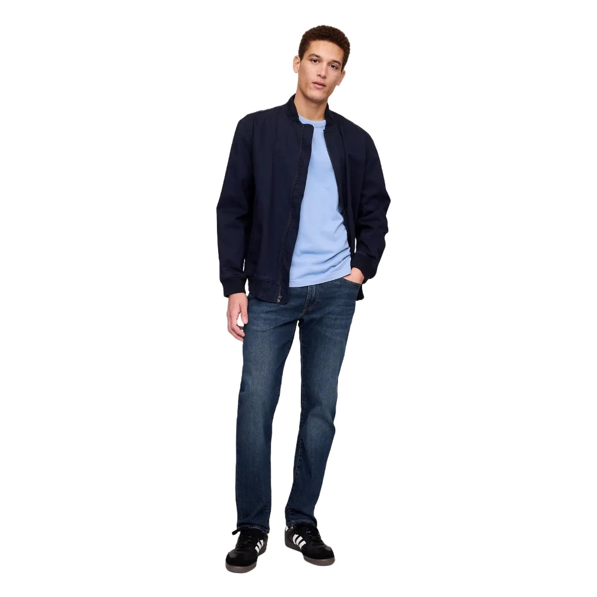 Jeans Gap Hombre Corte Recto Lavado Oscuro 42x32