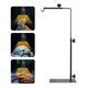 thumbnail image 1 of Soporte de lámpara para reptiles, sencillo, de lujo, ajustable, 42 — 82 cm, metal, 1 of 7
