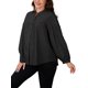thumbnail image 4 of INSPIRE CHIC Camisas de Maternidad para Mujeres Blusas Plisadas con Botones Manga Larga para Embarazo y Lactancia S Negro, 4 of 6