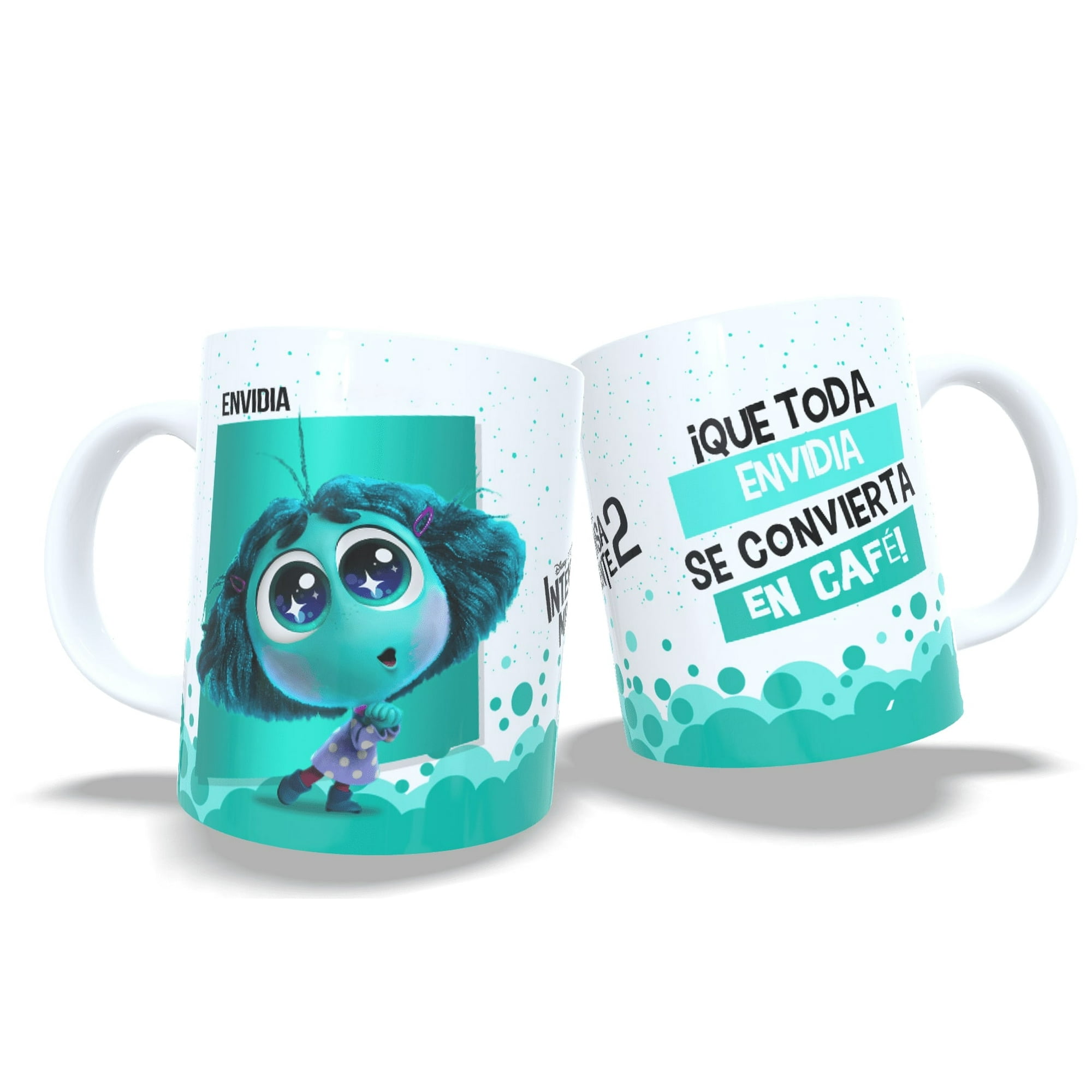 Arumistorechile - Tazon Taza Colección Intensamente 2 Frases - Envidia