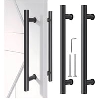 Genérica - Manillon Doble Acero Inoxidable 60 Cm Para Puerta Madera