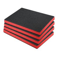 Magideal - 4 Insertos De Espuma Para Caja De Herramientas, Prácticos Y Antideslizantes, Láminas De Espuma De Polietileno De Alta Densidad Para Guardar Herramient 40Cmx30Cmx2.5Cm