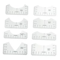 Magideal - Guía Para Hacer Reglas De Camisetas, 8 Unidades, Herramientas Para La Impresión De Camisetas, Guía Para La Colocación De Vinilo Transparente