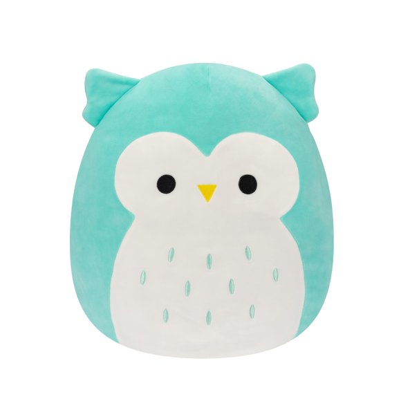 Peluche Squishmallows Original Winston, búho verde azulado, 35 cm