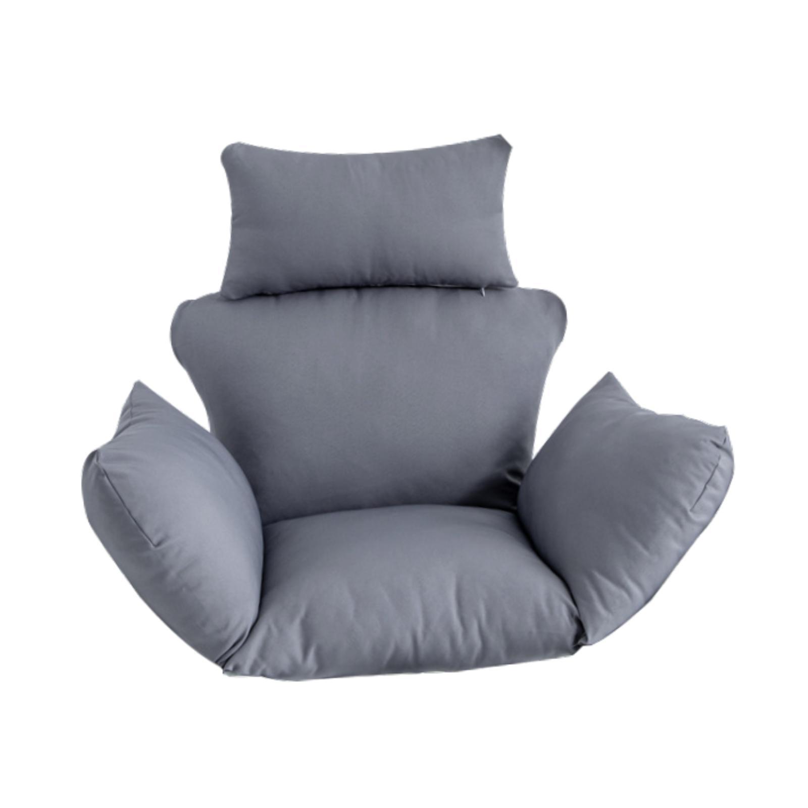 Magideal - Cojín Para Silla Tipo Huevo, Cojín Para Asiento De Silla Tipo Cesta, Cómodo Cojín Para Asiento Colgante, Cojín Para Silla Columpio Para Recreación En Gris