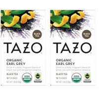 Tea Tazo Organic Earl Grey Black Con Cafeína, 16 Bolsitas De Té, 2