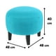 thumbnail image 3 of Pouf Jack Turquesa 48x48x40 cm, 3 of 3