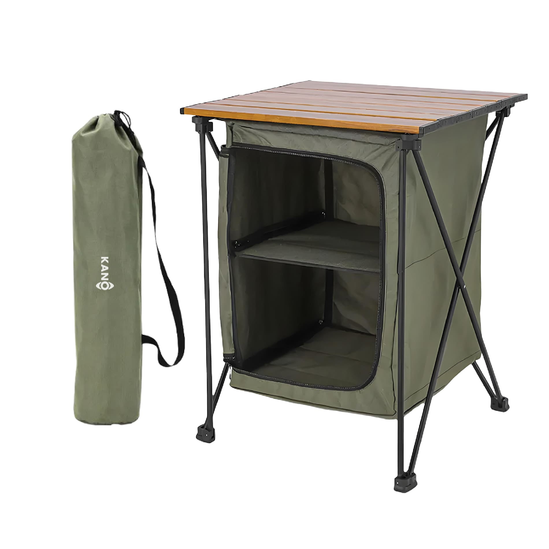 Mesa Plegable De Camping Kano Y Armario Organizador 2 En 1