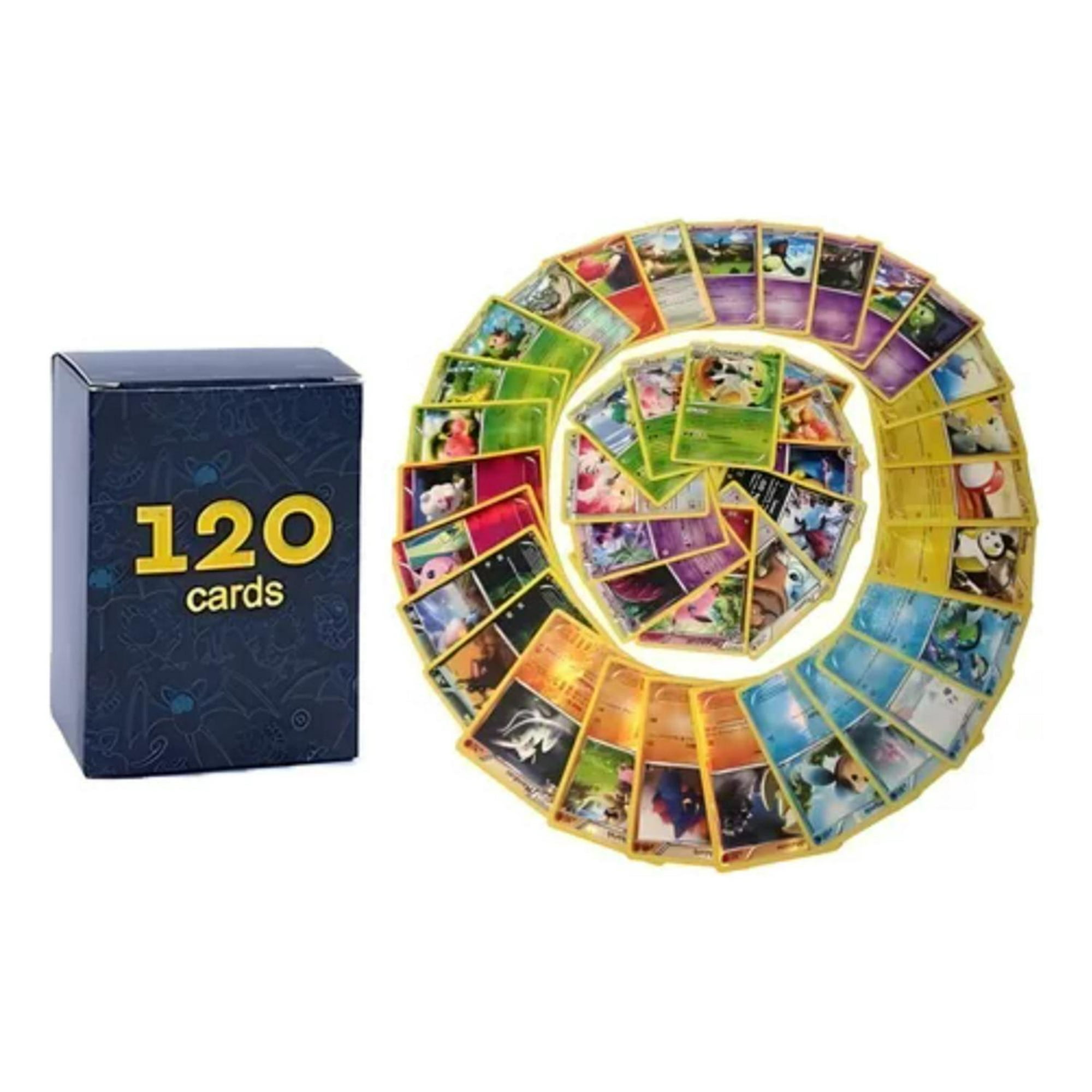 Lote De 120 Cartas Pokémon Originales Incluye 5 Holográficas Azul