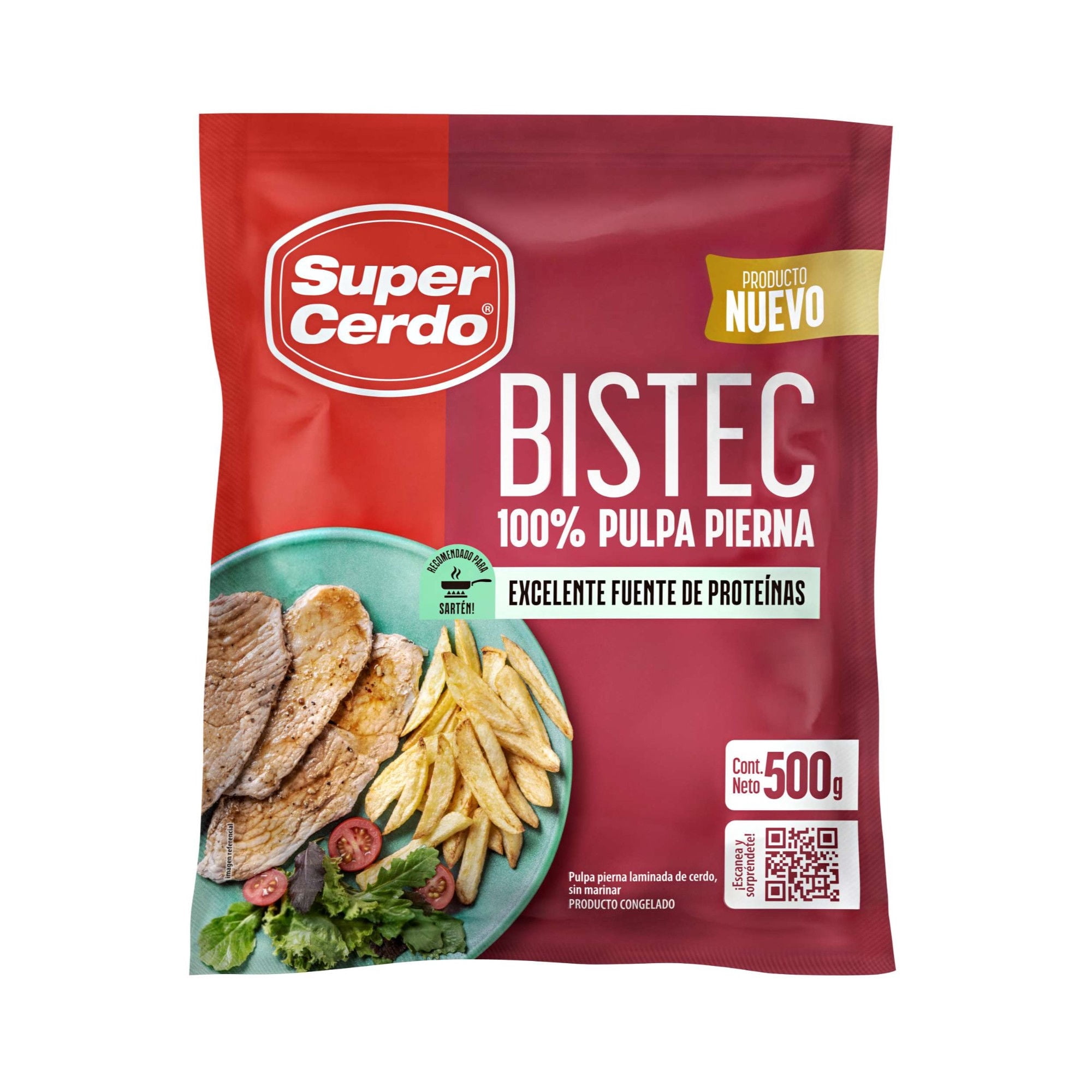Bistec De Cerdo 500 g Super cerdo