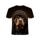thumbnail image 2 of Cool Dog Pattern Print Men's Comfy T-shirt, Graphic Tee Men's Summer Clothes, Men's Outfits, 2 of 3