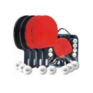 Set 4 Paletas De Ping Pong Loki Nivel Inicial + 8 Pelotas