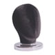 thumbnail image 4 of Cabeza De Bloque De Lona (altura 25 Cm) Cabeza De Exhibición De Peluca Estable Para Sombreros Peluca Sombrero Terciopelo Negro, 4 of 5
