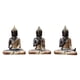 thumbnail image 3 of 3x Estatuas De Buda Zen Decoración Zen Decoración Feng Shui Resina Budismo Decoración De Escritorio, 3 of 3