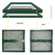 thumbnail image 5 of Bird Feeder MIXXIDEA - Bandeja colgante de madera (33 x 33 x 36 cm), color verde, 5 of 8