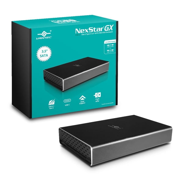 Carcasa de disco duro/SSD Vantec NST-371C31 USB 3.1 Gen 2 de 3,5"