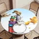 thumbnail image 5 of Hop theme Fitted Round Tablecloths Elastic Edged Table Covers Waterproof Table Cloth For Kitchen Holiday Party Tables Decor 150cm, 5 of 6
