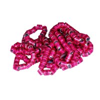 Ioensy - 100 Piezas Anillos Para Patas De Paloma 2024 Bandas De Identificación Accesorio Anillo De Entrenamiento Rosa