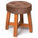 thumbnail image 1 of Pouf Puff Spring Felpa Café, 1 of 2