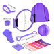 thumbnail image 2 of "Set 13 Yoga Pilates Belug Elasticas Ring Resistencia Power Bands Lila ", 2 of 5