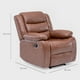 thumbnail image 4 of Berger Reclinable 1 Cuerpo Moderno Café PU Berlin KM060RBR, 4 of 8