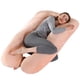 thumbnail image 1 of Almohada para embarazadas, almohada en forma de U desmontable y lavable, cojín grande, almohada de cintura, 1 of 5