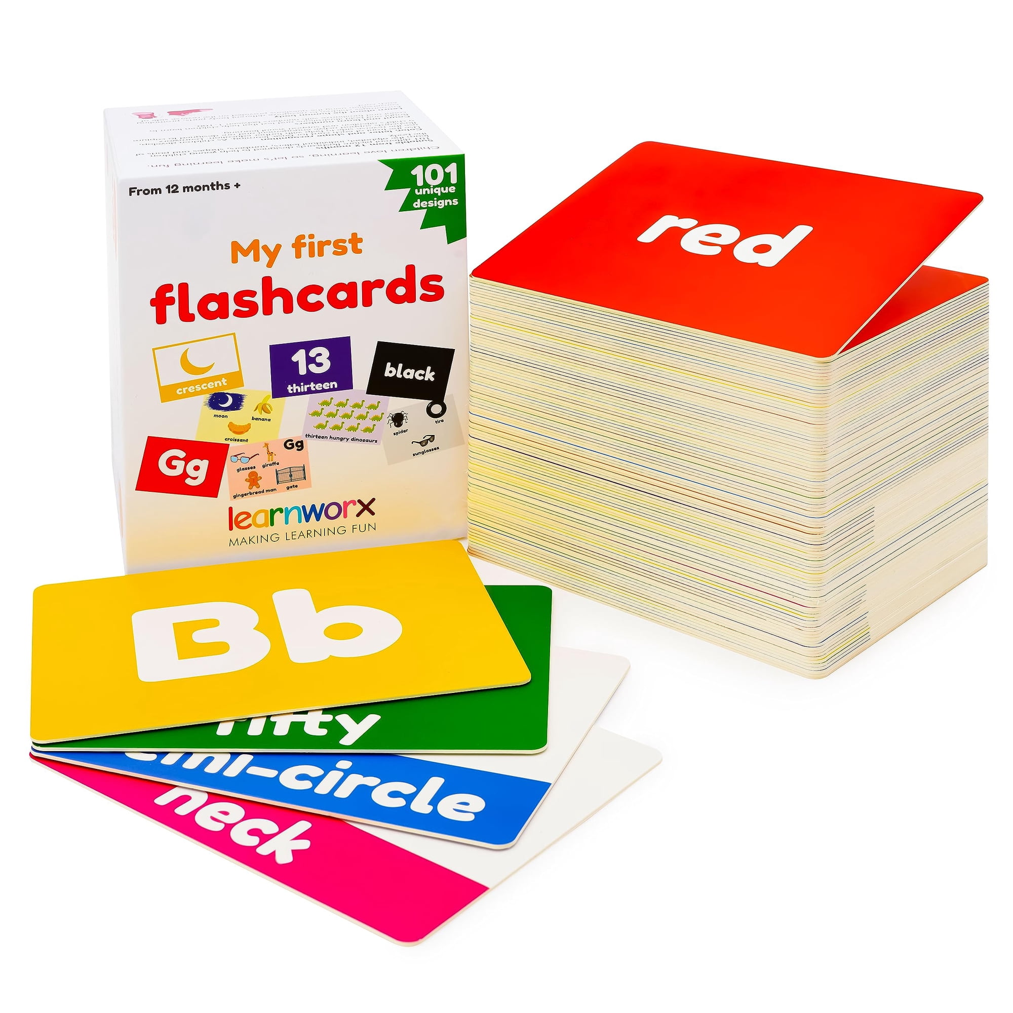 Tarjetas Flash Learnworx My First 101 Cards Para Niños Pequeños De 12 Años O Más