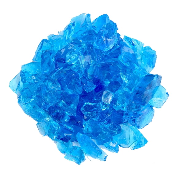 Cristal para fogata Hiland RGLASS-TRQ, 4,5 kg, color turquesa