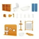 thumbnail image 1 of Juego De Muebles Para Casa De Muñecas Accesorios 1 12 Varios Temas Para Baño De Niños, 1 of 4