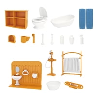 Bothyi - Juego De Muebles Para Casa De Muñecas Accesorios 1 12 Varios Temas Para Baño De Niños