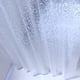 thumbnail image 2 of Cortina de ducha blanca transparente, impermeable, 100% PEVA con ganchos, tela, transparente, 120x200cm, 2 of 5