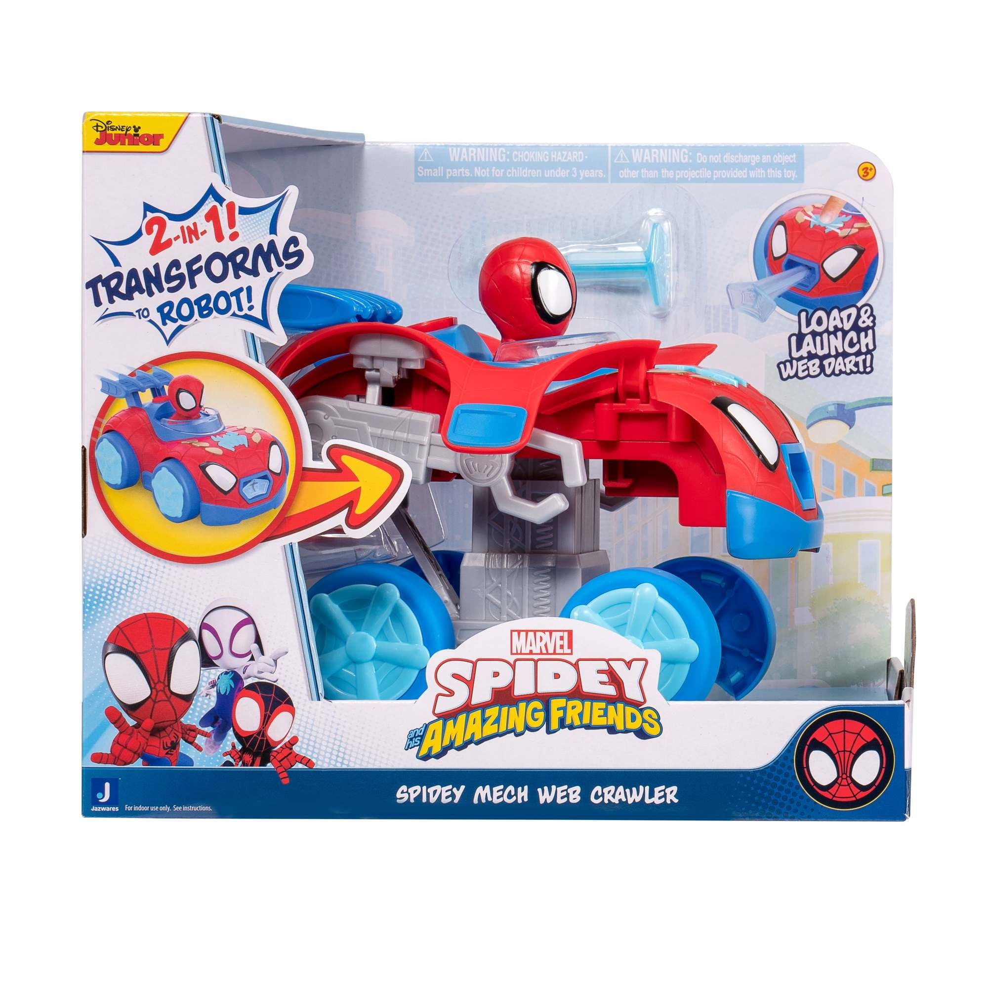 Spidey - Vehiculo Mas Figura Escalador Mecanico Telaraña.