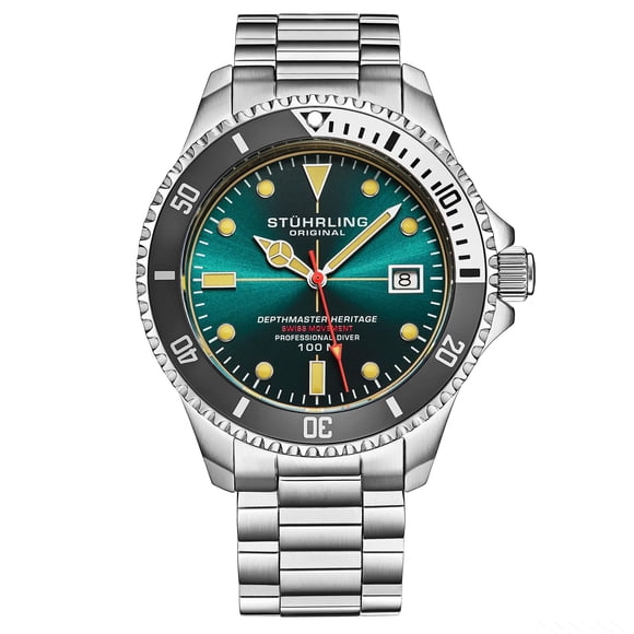 Reloj Stuhrling Depthmaster Heritage Diver 42 mm para hombre