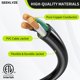 thumbnail image 3 of Cable de alimentación Seeklyze 46 cm Doble toma 15 A 125 V, 3 of 7