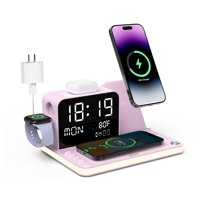 Estación De Carga Inalámbrica Acer 7 En 1 De 30W Con Reloj Led