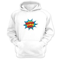 Genérico - Polerón Canguro Super Girl Blanco Talla Xs Unisex