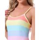 thumbnail image 5 of INSPIRE CHIC Vestido de Noche de Mujer de Rayón Suave sin Mangas con Tirantes Finos y Cuello Redondo para Primavera Verano Descanso M Arcoíris, 5 of 6