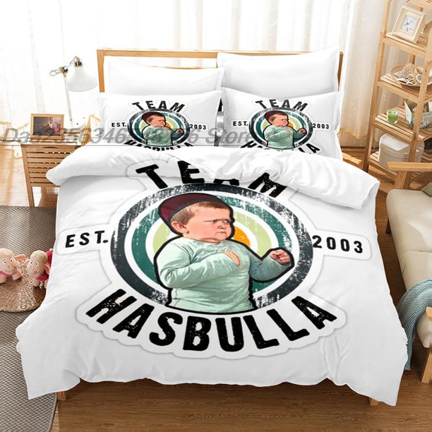Team Hasbulla Bedding Set Single Twin Full Queen King Size Bed Set Aldult Kid Bedroom Duvetcover Sets bed sheet setBed Sheets