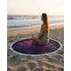 thumbnail image 2 of Toalla Mandala De Playa Redonda con Flecos Diseños Verano., 2 of 7