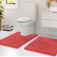 thumbnail image 2 of Juego de alfombras de baño Hearth & Harbor, felpilla, antideslizantes, 43 x 61 cm, 2 of 9