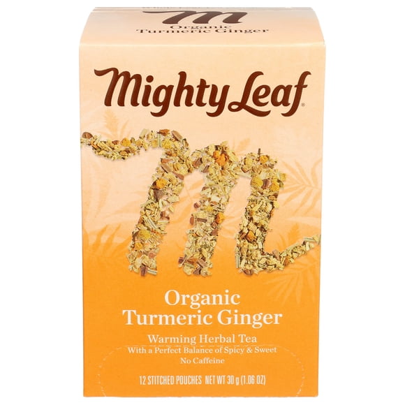 Té Mighty Leaf Orgánico de Cúrcuma y Jengibre 12 CT