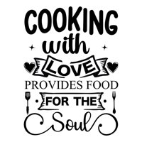 Rienda Libre Graphics - Frase Deco Cooking With Love Provides Food Fr-11145