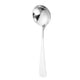 thumbnail image 1 of XmhyTop 4 piezas Cucharas Redondas de Acero Inoxidable Blanco plateado, 15.8*4.3cm - Ideal para Sopas, Guisos y Servicio Elegante en Hogar y Restaurantes, 1 of 5